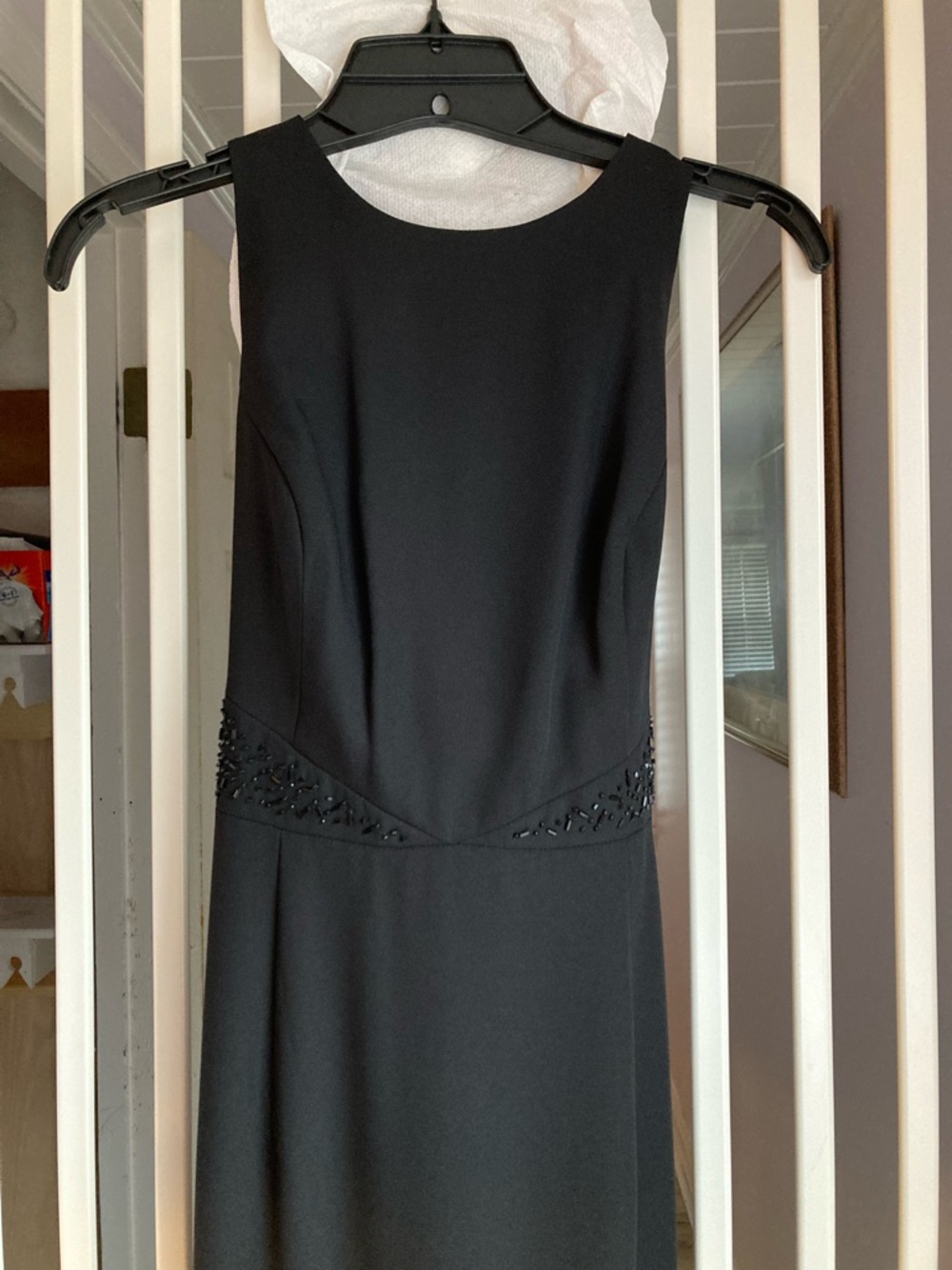 Vintage Formal Backless Black Dress